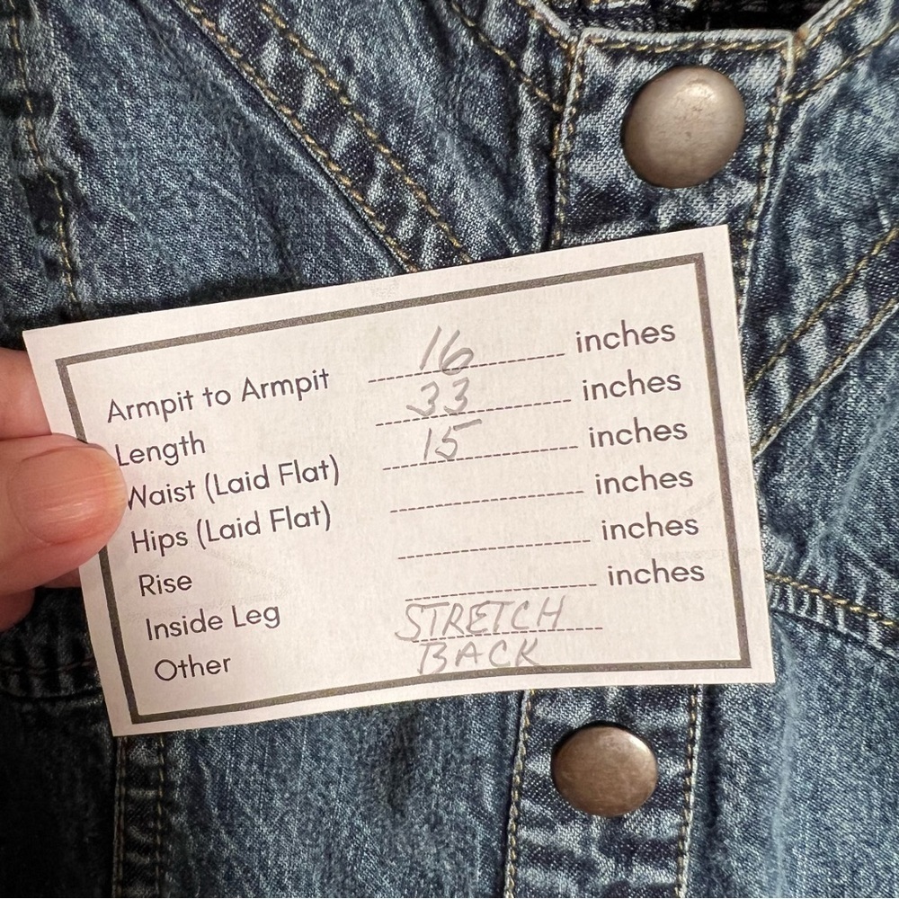 Japna Blue Denim Dress Stretch Back - Picture 11 of 11
